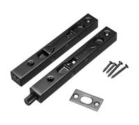 Cvoepobey 2pcs 6 Inch Sliding Concealed Safety Door Lock for Composite Wood Double Dummy Door for French Doors, Composite Doors, Wooden Doors