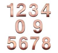 Cvoepobey 3D 0-9 Digits Room Gate Number Building Door Address Apartment Floor Hotel Number Sticker Plate House Number Easy Install Easy to Use