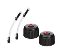 Cvoepobey 4 Pieces Fuel Filler Jug Hose Racing Fuels Parts Cap LC2 Fuel Jug Hose Gas Can Cap for 5 Gallon Gas Jug Fuel Tank