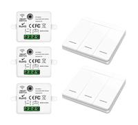 Cvoepobey 433Mhz Smart Wireless Switch Self-Powered Push Button Wall Panels Remote Controller Light Switch Wall Switch