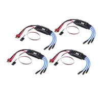 Cvoepobey 4PCS 2-4S 30A RC Brushless ESC T Plug Electric Speed Controller 5V 2A for 2 to 4S Lipo Battery Multicopter Quadcopter Easy to Use