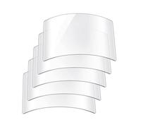 Cvoepobey 5 Pcs Sandblasting Hood Replacement Lens Clear for Painting Dusting Grinding