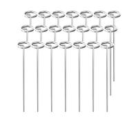 Cvoepobey 6 Inch Galvanized Landscape Sod Stakes Garden Staples Landscape Fabric Staples 50 Pcs
