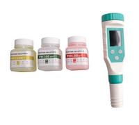 Cvoepobey 7 in 1 PH/Free Chlorine/ORP/EC/TDS/Salt/Temp PH Meter Swimming Pool Salinity Tester IP67 Waterproof for Aquarium Easy Install Easy to Use