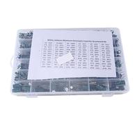 Cvoepobey 925 Piece Aluminum Electrolytic Capacitor High Frequency Inline Kit 36 Kinds of Specifications Resistance Value Replacement