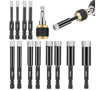 Cvoepobey Diamond Drill Bits Set, 12Pcs Dry Diamond Hole Saw with Quick Change Drill Bit Holder,for Porcelain Tile Glass Ceramic