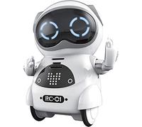Cvoepobey Mini RC Pocket Robot for Kids with Interactive Dialogue Conversation, Voice Recognition, Chat Record, Singing& Dancing