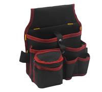 Cvoepobey Multifunctional Tool Storage Bag Pouch Belt Electrician Toolkit Drill Wrench Screwdriver Hardware Tool Bags Organizer Black Red