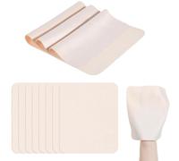 Cvoepobey Premium 15 Piece Chamois Cloth Kit for Smoothing Pot Rims, Pre-Cut Pottery Trimming Tools for Ceramics