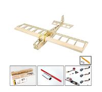 Cvoepobey R03 STICK-06 Airplane 580mm Wingspan Balsa Wood DIY Electric Aircraft RC Flying Toy Version Unassembled Easy Install Easy To Use Full Set