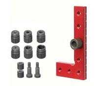 Cvoepobey Self-Centering Dowel Jig Line Scriber Dowel Jig Square Center Finder Wood Working Tool B