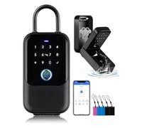 Cvoepobey Smartlock Box,Key Lock Box Wireless Smart Key Lock Box Electronic Lock Box App, Real Estate Agent Office Home Warehouse