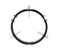 Cvoepobey Star Finder Mount 3-Point Astrophotography Guide Locking Rings forTelescope Mount Finder Pointer 120mm Black