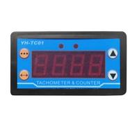 Cvoepobey -TC01 Digital Tachometer High-Accurancy LED Digital Motor Speed Meter with Hall Sensor Motor Speed Detector