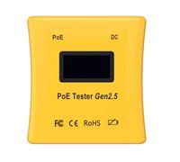 Cvoepobey Upgraded 802.3bt 90W PoE Tester Portable Voltage Current Tester forPoE Devices Battery Free