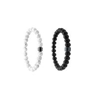 CVOPQBNY Anti-Smoke Bracelet, Handmade Natural Healing Gemstone Beaded Bracelet, Reduce the Urge to Smoke, Relieves Anxiety & Withdrawal Stress, Energy Bracelets for Women Men (2PC)