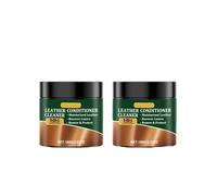 CVOPQBNY Leather Cleaner And Conditioner, All-Natural Mink Oil Conditioner Kit with Sponge, Multi-Purpose Car Interior Leather Polish Restorer, For Couches, Sofas & Car Interiors (2)