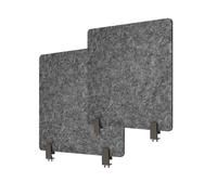 CVQJL Freestanding Desk Privacy Divider, Desk Privacy Divider, 2 Pack Acoustic Freestanding Desk Divider Noise Reducing Desk Privacy Panel For Table Standing Sound Proof Dividers(Black)