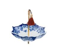 CVQJL Tea Infuser Strainer, Ceramic Umbrella Tea Infuser, Creative Unique Aesthetic Tea Infuser Chinese Porcelain Tea Strainer for Loose Tea Leaker, Decorative Kung Fu Tea Ceremony Accessory