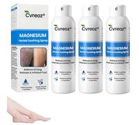 Cvreoz Magnesium Herbal Psoriasis Spray, Herbal Soothing spray, Cvreoz Magnesium Spray, Natural Ingredients, Gentle Moisturizing for All Skin Types (3 Bottle)