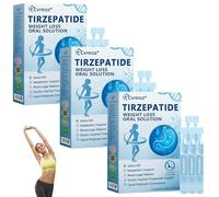 Cvreoz Tirzepatide oral solution, Advanced GLP-1 Oral Liquid, Cvreoz GLP-1 Drops, GLP-1 Oral Solution, GLP-1 Peptide Complex Serum, Natural Plant Extract, for Men & Women (3 Box)