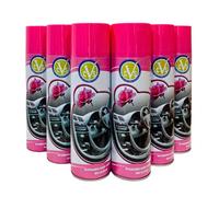 CVS Dashboard Shine Silicone Spray: Cleans, Shines & Protects Car Interior Trim | Restores Luster | Car Interior Cleaner - Removes Dirt, Dust & Residue | Scented - 500ML (ROSE, Pack of 6)