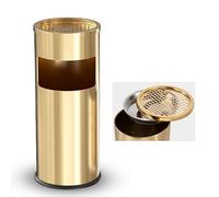 CVS2020.COM 30L Standing Ashtray Cigarette Bin - Outdoor Stainless Steel Smoking Waste Receptacle, Weather-Resistant Floor Standing Commercial Ash Tray for Entrances, Offices, Hotels & Public Areas