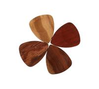 CVUTOVO 1 Box Folk Electric Solid Wood Guitar Picks Boxed Wooden Plectrums for Acoustic and Electric Guitars Ergonomic Finger-friendly Design Multipurpose Accessories