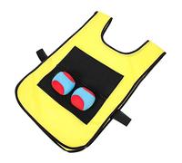 CVUTOVO 1 Set Outdoor Sticky Balls Game with Vest Interactive Parent Puzzle Training for Fun Random Color