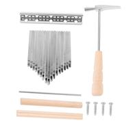 CVUTOVO 1 Set Tone Kalimba Accessory DIY Thumb Piano Kit with Keys Saddle Tuning for Crafting and Musical Experience