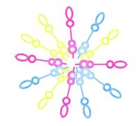 CVUTOVO 100Pcs Bubble Blower Wand Creative Bubble Maker for Fun Outdoor Bubble Tool for Teens Random for Parties Playtime