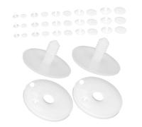 CVUTOVO 100pcs Plastic Doll Skeleton Joints DIY Movable Connectors for Stuffed Animals Plush Figures Flexible Craft Accessories for Handmade Projects