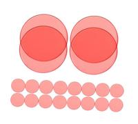 CVUTOVO 100PCS Transparent Bingo Game Chips Small Round Counting Tokens for Math Learning Early Education Classroom Activities Party Game Accessories