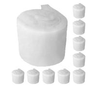 CVUTOVO 10Pcs Aquarium Filter Sponge Pads Thick 3Cm High-Density Biochemical Filter Cotton 12Cm×1M Reusable Replacement for Pond and Aquarium Filtration