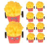 CVUTOVO 10pcs Cartoon Food Shape Push Car Toys Mini Inertial Car Games for Boys and Girls Party Favors Boys Girls Toys