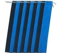 CVUTOVO 10Pcs Flute Storage Bag Suede Flocking Lined Drawstring Pouch for Soprano Recorder Harmonica Reusable Musical Instrument Organizer with Soft Interior