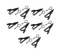 CVUTOVO 10pcs Iron Microphone Clips Mic Lapel Clips Universal Microphone Accessories 7.5mm Small Ring Design Suitable for Lavalier Mic and Wireless Professional Holder for Recording and Streaming