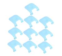 CVUTOVO 10pcs Plastic Crate Clips Wire Cage Buckle Fasteners for Rabbit Hamster Cage Reinforcement Sky-blue Pet Fixing Buckles for Small Animal Habitats