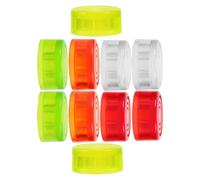 CVUTOVO 10pcs Plastic Guitar Effects Pedal Footswitch Toppers Accurate Comfortable Switching Assorted Color Foot Nail Caps for Performing Live and Different Events