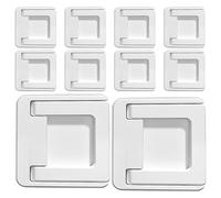 CVUTOVO 10pcs Sliding Door Window Lock Limiters for Household Doors and Windows Abs Material with Security Restriction and Easy Installation Suitable in Home