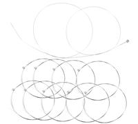 CVUTOVO 10pcs Steel Acoustic Guitar Strings E-1st Replacement String Kit Metal Folk Guitar Accessories for Acoustic Electric