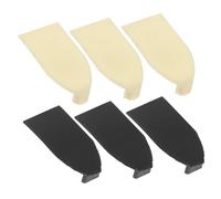 CVUTOVO 10pcs Violin Bow Tips and Bow Pads Violin Accessories Set Plastic Replacement Parts with Horsetail Protector for and in Black and White