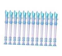 CVUTOVO 12pcs 6-hole Mini Clarinet Wind Instrument for Children Early Education Flute Set Beginner Student Practice Musical Toy for Boys and Girls Random Color