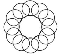 CVUTOVO 12pcs Condenser Mic Elastic Bands Shockproof Rubber Ring Microphone Shock Mount Replacement 22cm Circumference for Studio Recording and Vibration Absorption