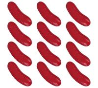 CVUTOVO 12pcs Hollow Simulated Hot Dog Sausage Models for Play Food, Realistic Fake Meat Props for Photography, Market Display, and ’ Role Play Kitchen