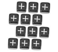 CVUTOVO 12pcs Math Teaching Dice Calculation Sign Dice Educational for Classroom Home Use Compact Learning Aid