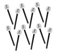 CVUTOVO 12pcs Pretend Play Toy Microphone Set for Boys and Girls Party Cosplay Retro Microphone Props for Stage Performance and Singing Games