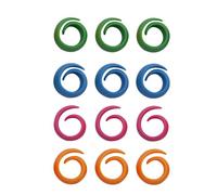 CVUTOVO 12pcs Silicone Bobbin Holders Thread Spool Clips for Sewing Reusable Bobbin Thread Organizers Keeping Neat and Secure Sewing Accessories for Spools Random Color