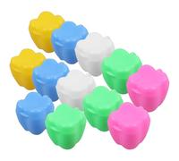 CVUTOVO 12Pcs Tooth Keepsake Box for Boys and Tooth Storage Container with Lid Lost Holder for Nursery and Travel