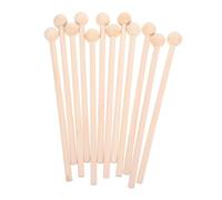 CVUTOVO 12Pcs Wooden Drum Mallets Premium Quality Percussion Sticks for Xylophone Glockenspiel and Cow Bell Easy Grip Durable for Adults for Music Lovers
